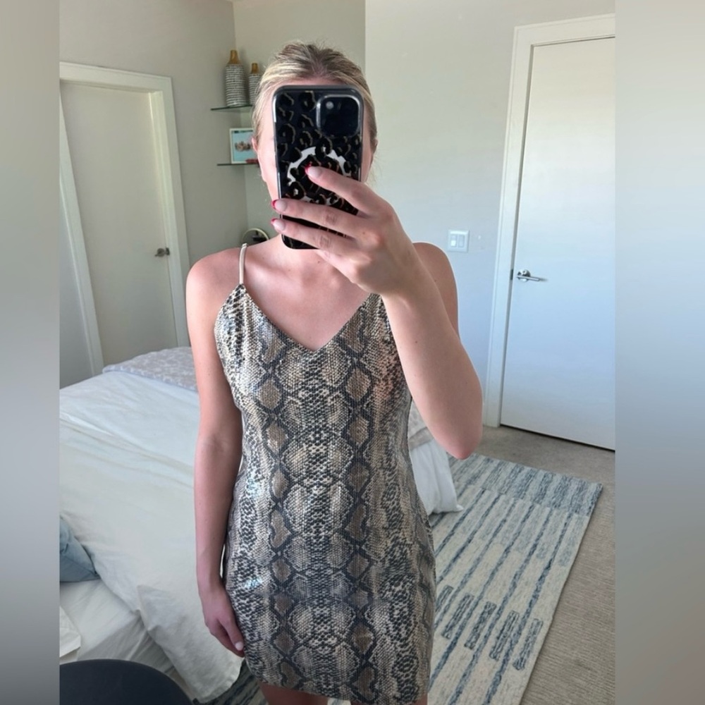Snake skin dress